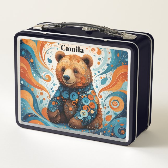 Lunch Box Enfant à l'ours mignon (Dos)