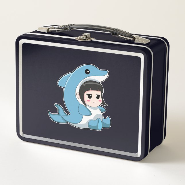 Lunch Box Enfant avec costume de dauphin (Devant)