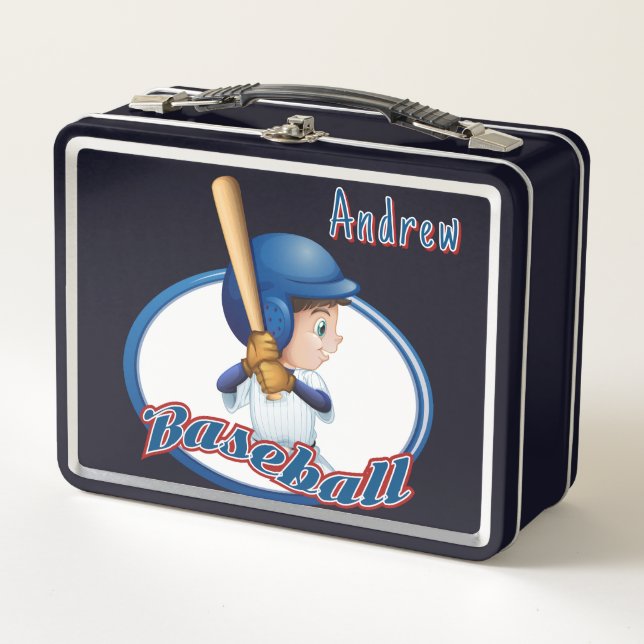 Lunch Box Enfants Customisés Baseball (Devant)
