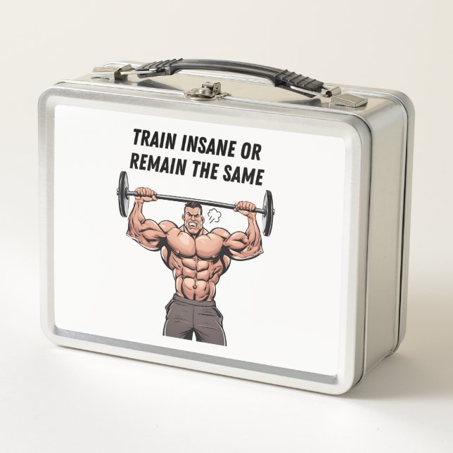 Lunch Box Entraînez-vous à la folie ou restez le même (Devant)