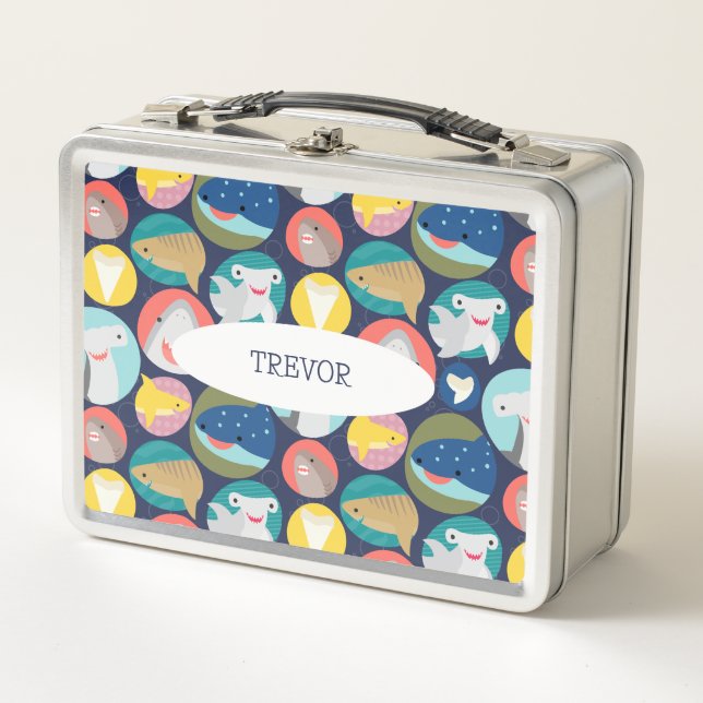 Lunch Box Espèces de requins mignons (Devant)