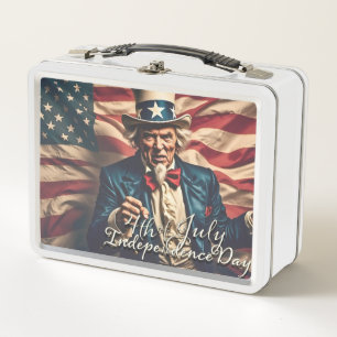 Lunch Box Esprit de liberté en rouge, blanc et bleu