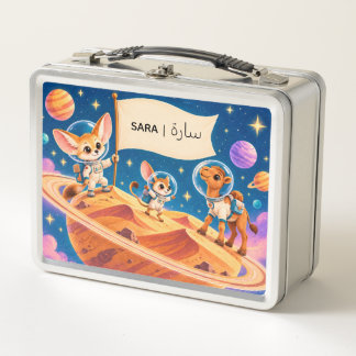Lunch Box Explorateurs de l'espace désertique personnalisés