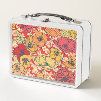 Lunch Box Explosion florale : Tendance Vintage transparente.