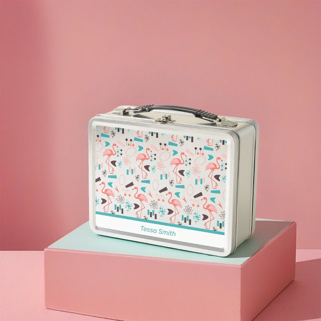 Lunch Box Fabulous Cinquante Flamants roses (Créateur téléchargé)