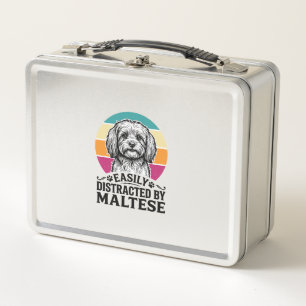 Lunch Box Facilement Distrait Par La Conception De Chien Vin
