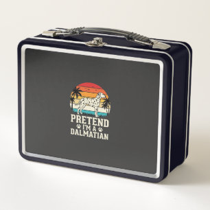 Lunch Box Fais comme si j'étais un chien rétro dalmatien