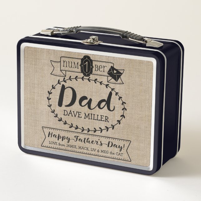Lunch Box Faites à votre propre numéro de fête des pères 1 (Devant)