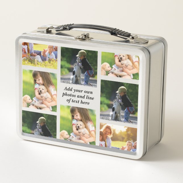 Lunch Box Faites votre propre collage photo et texte (Devant)