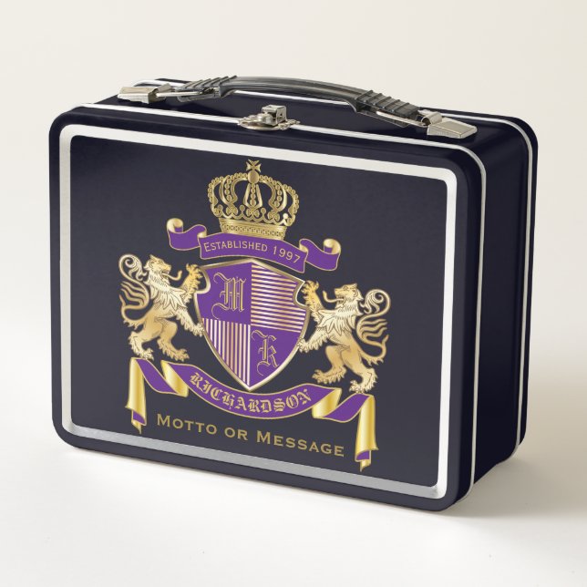 Lunch Box Faites votre propre manteau de l'emblème de (Devant)