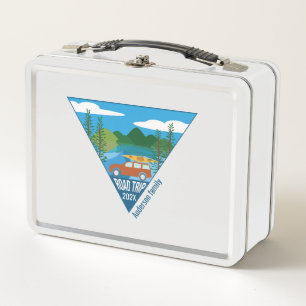 Lunch Box Famille personnalisée Voyage de route dans la mont