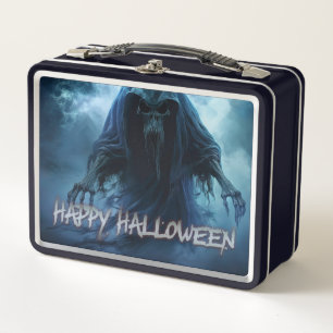 Lunch Box Fantôme noir dans un paysage infernal - Halloween
