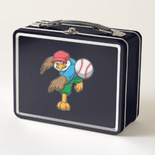 Lunch Box Faucon au baseball avec une batte de baseball