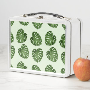 Lunch Box Feuilles de palmiers, Feuilles verts, Motif tropic