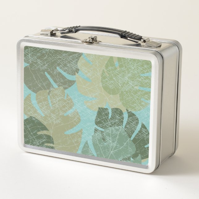 Lunch Box Feuilles dénaturés tropicaux (Devant)
