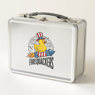 Lunch Box Feux d'artifice Canard Patriote Conception de Chem