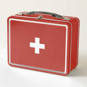 Lunch Box Flag of Switzerland - Suisse - Suisse - Svizzera