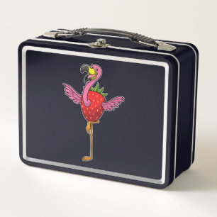 Lunch Box Flamant rose aux fraises