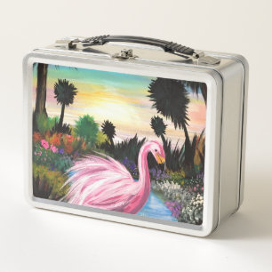 Lunch Box Flamingo paradise 
