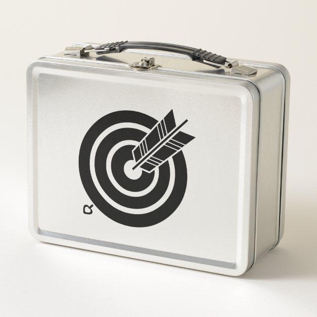 Lunch Box Flèche sur une cible ronde Boîtes de déjeuner (Devant)