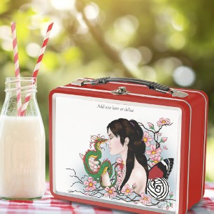 Lunch Box Fleur de Cerisier Dragon Sérénité Fée Asiatique