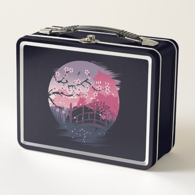 Lunch Box Fleur foncée (Devant)