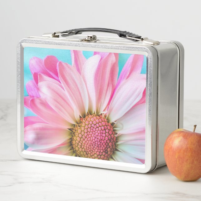 Lunch Box Fleur rose (En situation)