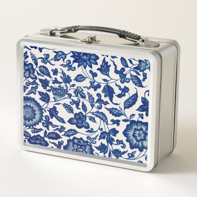 Lunch Box Fleurs bleues (Devant)