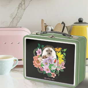Lunch Box Fleurs de hérisson mignonnes