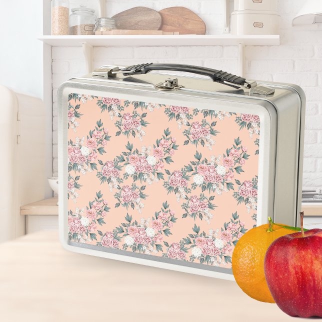 Lunch Box Fleurs Jardin Floral Aquarelle (Créateur téléchargé)