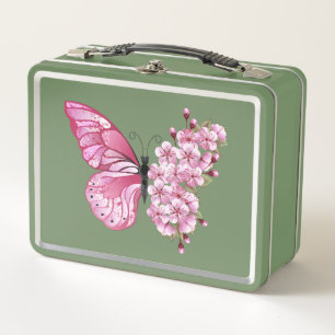 Lunch Box Flower Butterfly