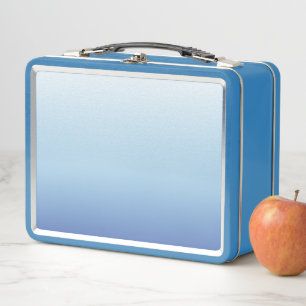 Lunch Box Fond dégradé bleu minimal