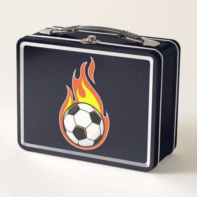 Lunch Box Football en feu (Devant)