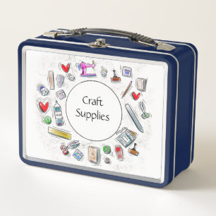 Lunch Box Fournitures d'art Boîte à lunch en métal