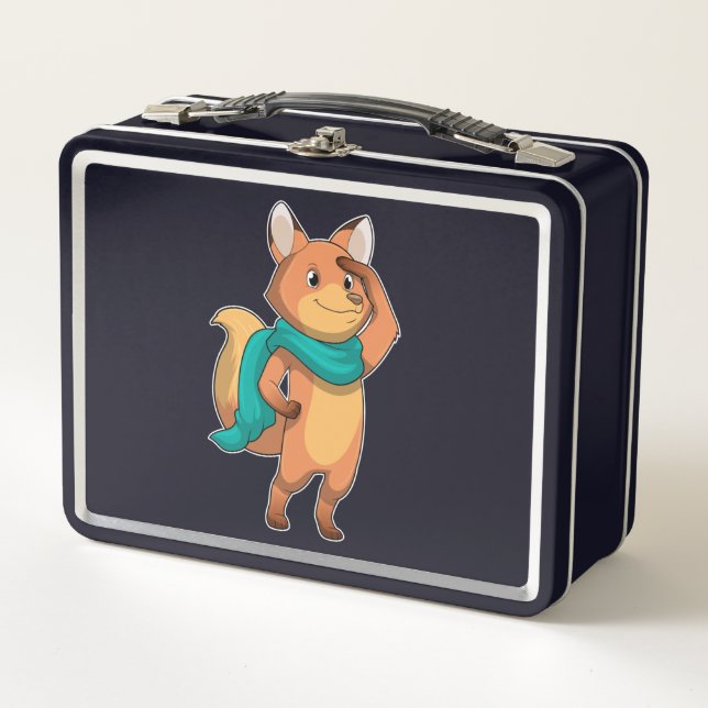 Lunch Box Fox with Scarf (Devant)