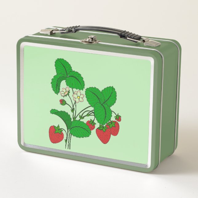 Lunch Box Fraises pour le petit déjeuner (Devant)