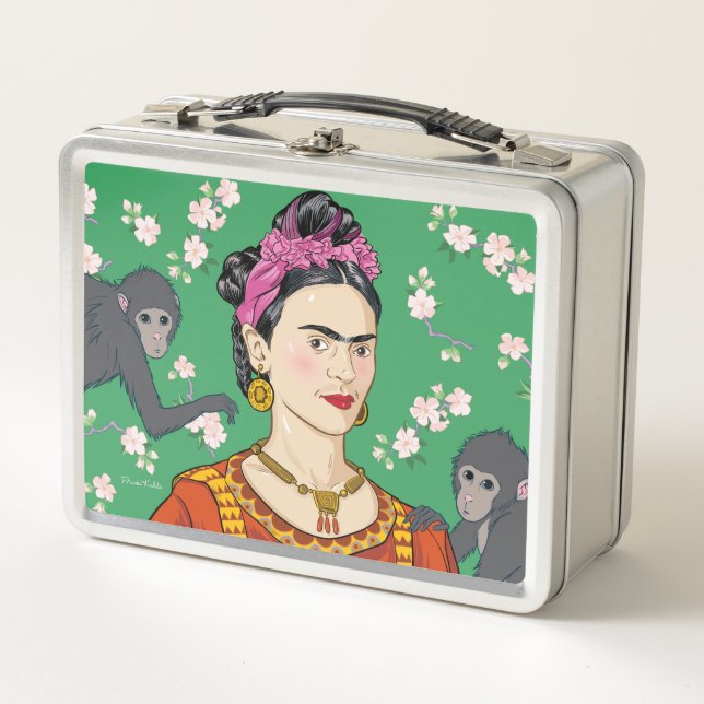 Lunch Box Frida Kahlo Monkey Graphic (Devant)