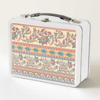 Lunch Box Frontières florales indiennes Motif sans joint