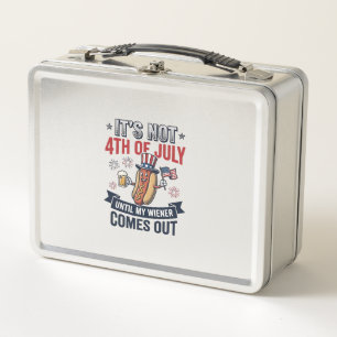 Lunch Box Funny 4th Of July Hot Dog Vintage Patriotic Shirt_