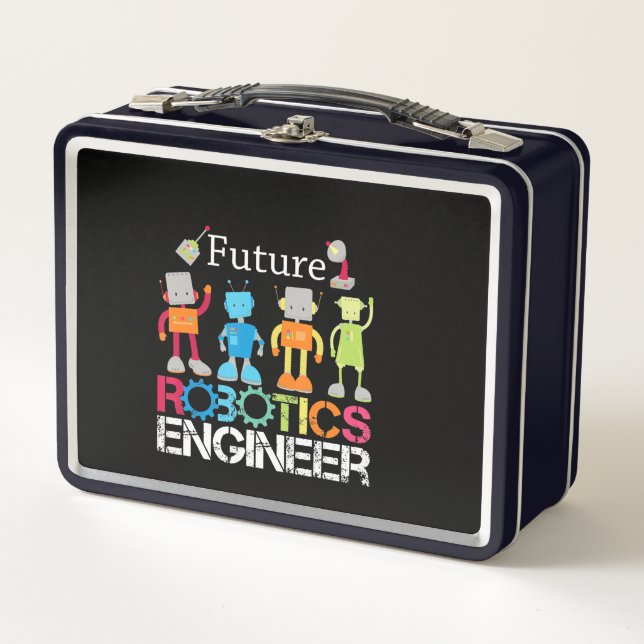 Lunch Box Futur Robotique Ingénieur Robots Costume d'amour c (Devant)