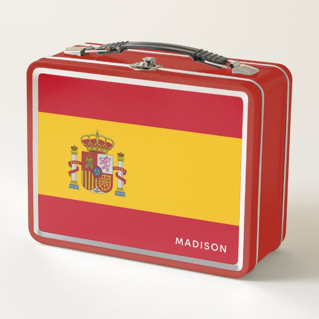 Lunch Box Gamelle nommée faite sur commande de drapeau (Devant)