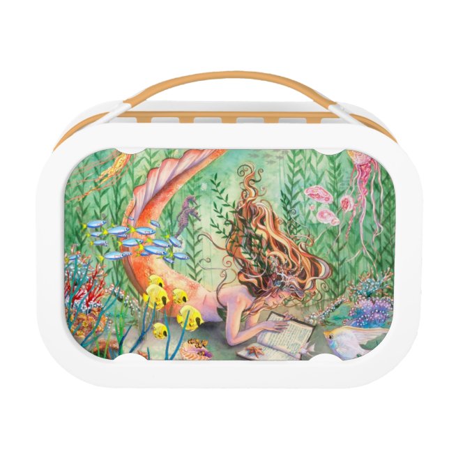 Lunch Box Gamelle orange de sirène (Devant)