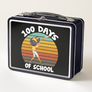 Lunch Box Garçons 100 jours d'école Baseball pour garçons 10