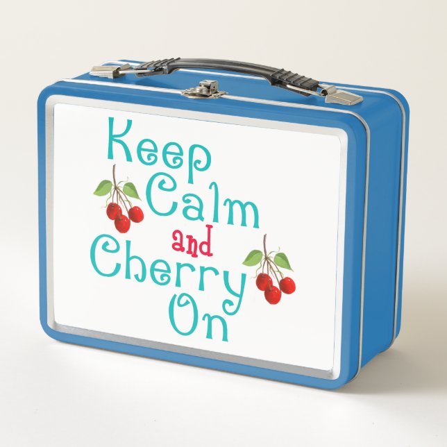 Lunch Box Gardez Le Calme Et La Cerise Sur (Devant)
