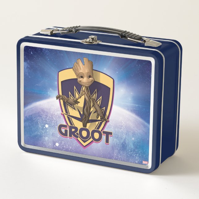 Lunch Box Gardiens de la Galaxie | Baby Groot Crest (Devant)