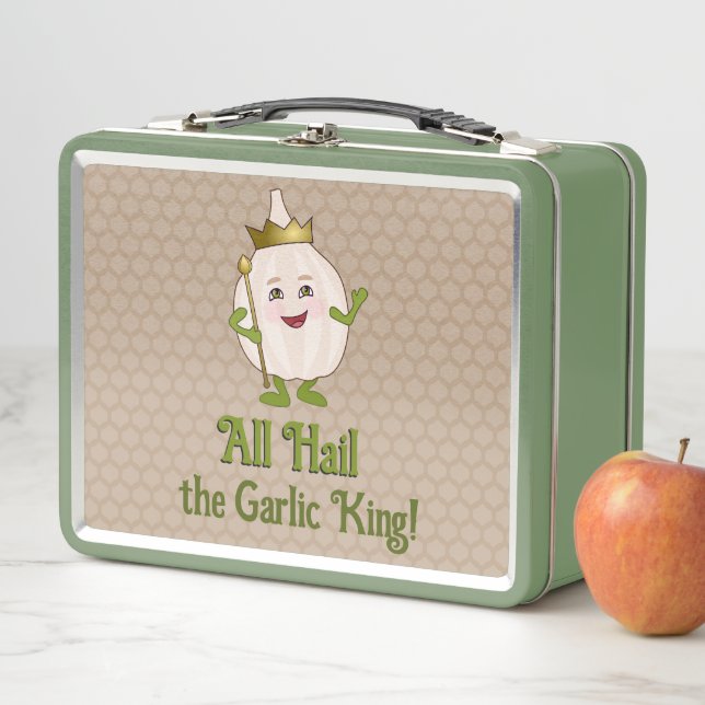 Lunch Box Garlic King - personnalisable drôle de slogan alim (En situation)
