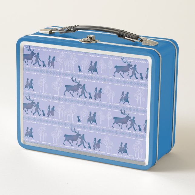 Lunch Box Gelée 2 : Anna, Elsa et ses amis Motif d'hiver (Devant)