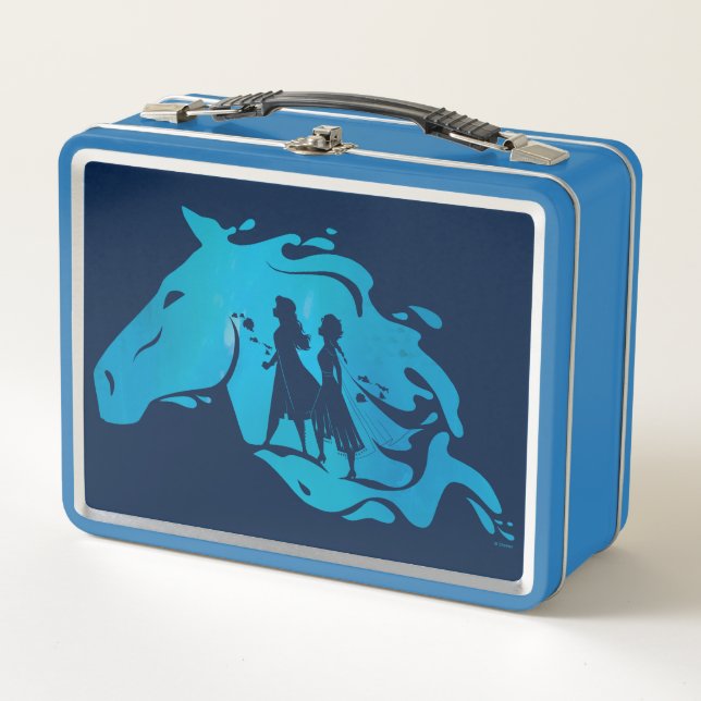 Lunch Box Gelée 2 : Graphique d'aquarelle Anna, Elsa et Nokk (Devant)