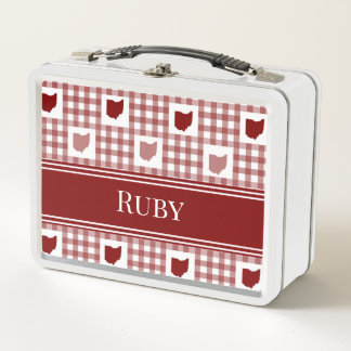 Lunch Box Gingham Rouge Ohio