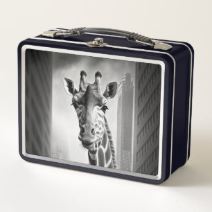 Lunch Box Giraffe dans une cityscape